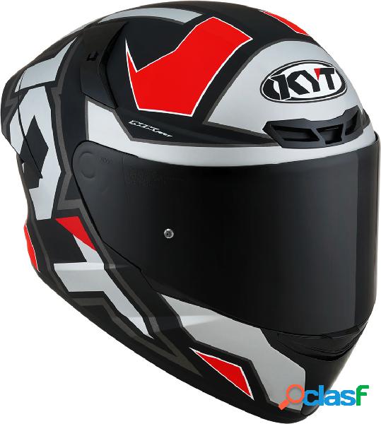 Casco integrale Kyt TT-COURSE ELECTRON Grigio Opaco Rosso