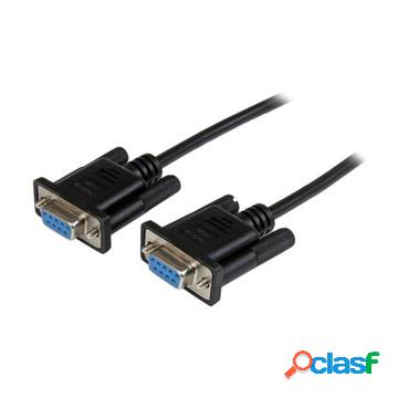 Cavo seriale rs232 / db9 null modem da 2m - nero