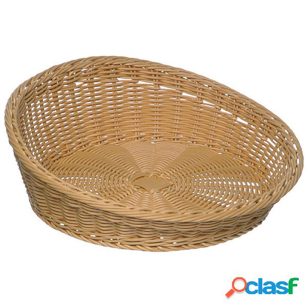 Cesta Porta Pane Diam Cm 31/37 Polyrattan, peso 0,36 kg