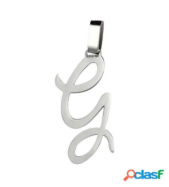 Ciondolo a forma di iniziale (mod. AG1KLT07) Argento Giallo