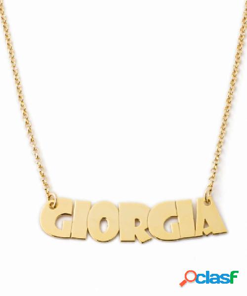 Collana con nome Urban Style (mod. 20OPE6) Oro rosa