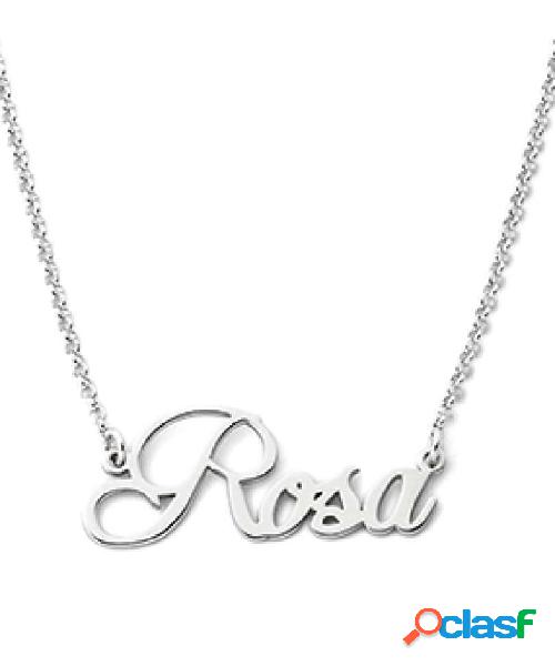 Collana con nome personalizzabile (mod. AG2PE4) Argento