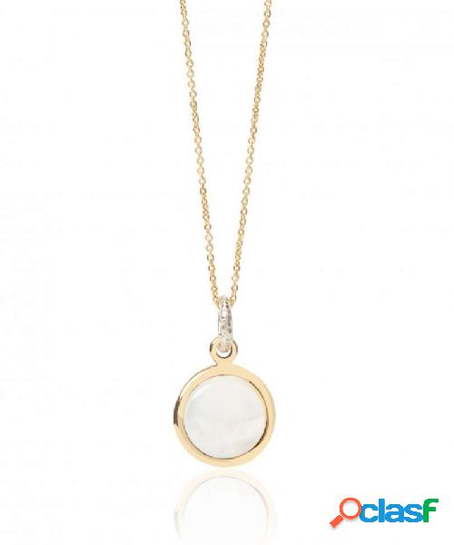 Collana in argento con medaglia con perla (mod.AG5CF9)