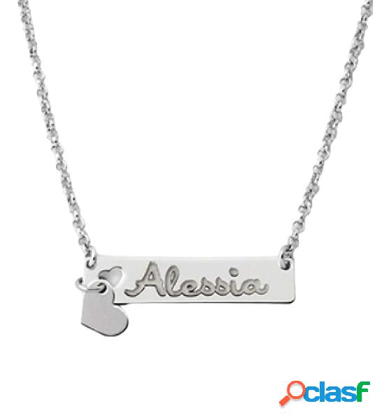 Collana personalizzabile con targhetta (mod.AG1PE23) Argento