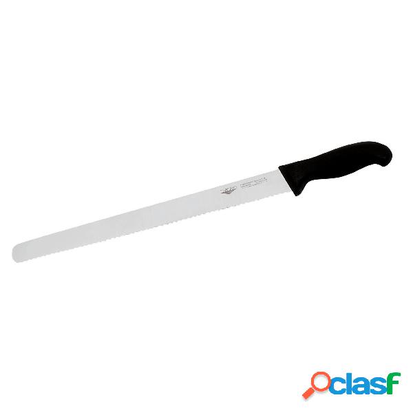 Coltello Pane Cm 36 Manico Nero Coltelleria Serie Tranciata,