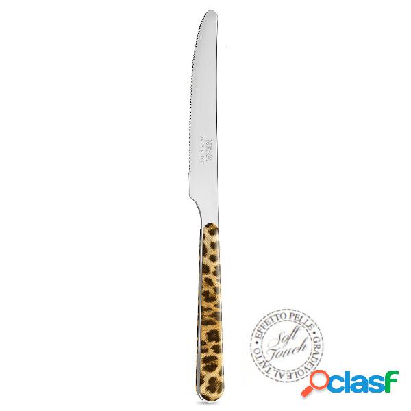 Coltello da tavola tavola ANIMALIER Leopardato marrone,