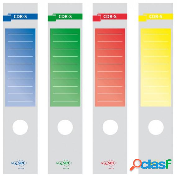 Copridorso CDR S - carta autoadesiva - 7 x 34,5 cm - giallo