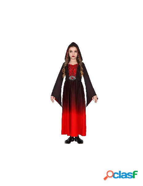 Cost.dama gotica (vestito con cappuccio) taglia (128 cm /
