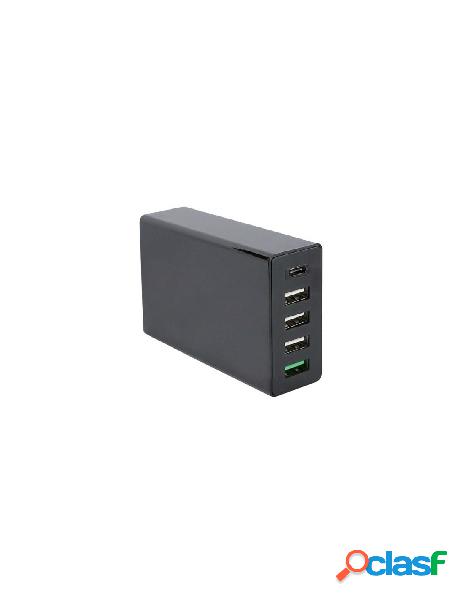 Fontastic - caricatore fast charge usb-c&trade 5 porte usb