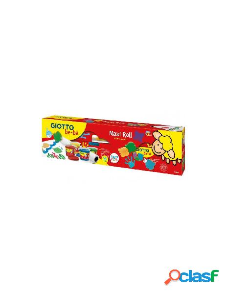 Giotto be-be maxi roll painting set colori a dita 4x150ml +