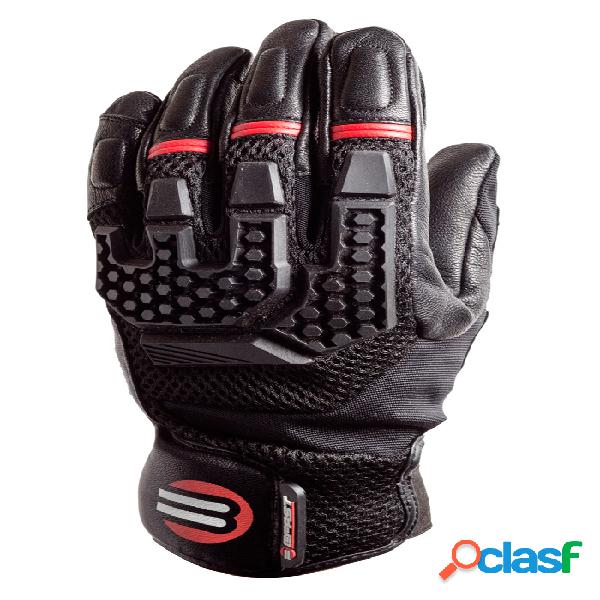 Guanti moto pelle e tessuto estivi Befast Nemesis Nero
