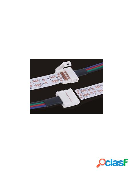 Ledlux - 4 pz connettore 10mm per chiudere striscia led smd