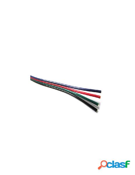 Ledlux - cavo filo elettrico quadri polare 4 x 0,25 mmq per