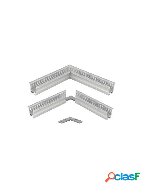 Ledlux - connettore angolare per profilo alluminio ba2620