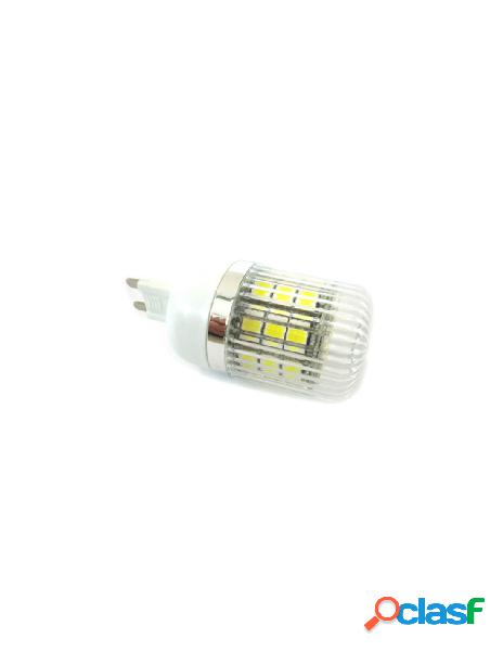 Ledlux - lampada led g9 27 smd 5050 220v bianco freddo basso