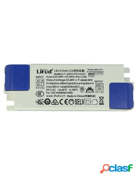 Ledlux - led driver cc 1000ma 33v-40vdc 40w alimentatore