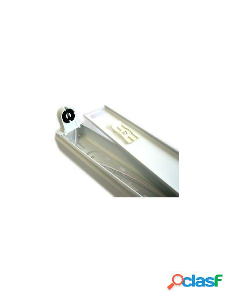 Ledlux - portalampada plafoniera singolo tubo neon t8 a led