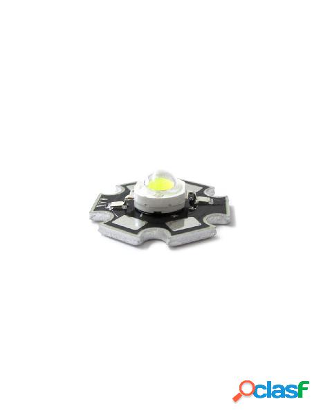 Ledlux - power led 1w bianco caldo 3000k-3500k 100 lumen