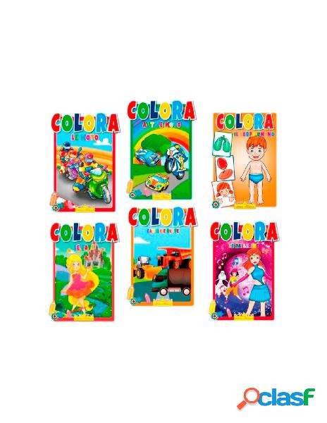 Libri da colorare assortiti - confezione da 24 pezzi