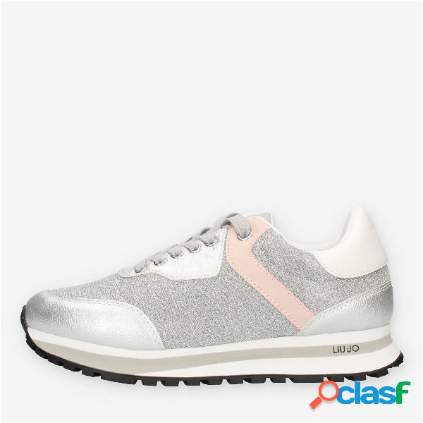 Liu Jo Wonder 501 Sneakers da donna argento glitterate
