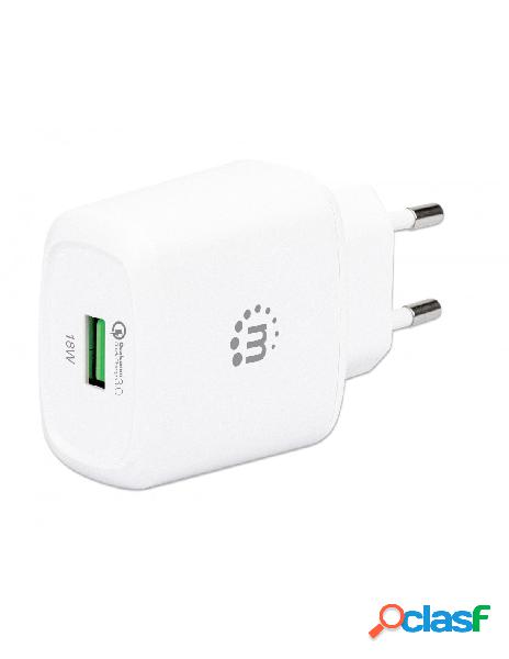 Manhattan - caricatore usb da muro qc3.0 18w quick