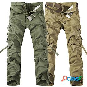 Mens Cargo Pants Cargo Trousers Trousers Plain 8 Pocket