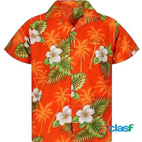 Mens Shirt Summer Hawaiian Shirt Button Up Shirt Summer