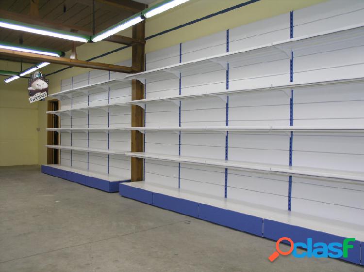 Modulo aggiuntivo scaffalatura verniciata di cm. 75x40x250h