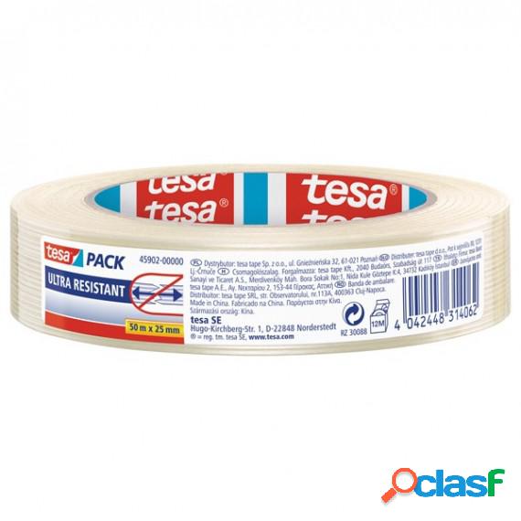 Nastro adesivo - trasparente - rinforzato - 25 mm x 50 mt -