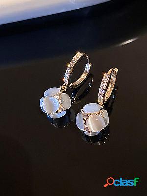 Opal Hydrangea Pendant Fashion Personality Earrings