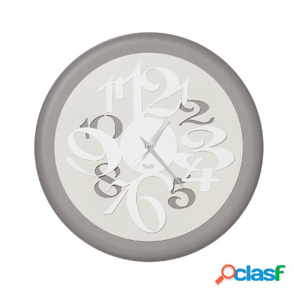 Orologio con numeri grandi bombè Focus in metallo, d.30,