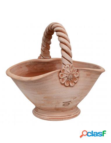 Paniere, Paniere, Cesto, Vaso in Terracotta 100% Made in
