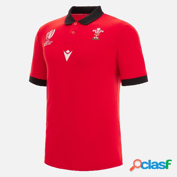 Polo in cotone piquet linea fan Rugby World Cup 2023 Galles