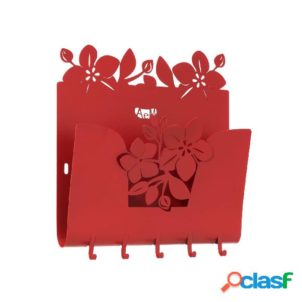 Porta chiavi e porta lettere floreale Fior di loto in