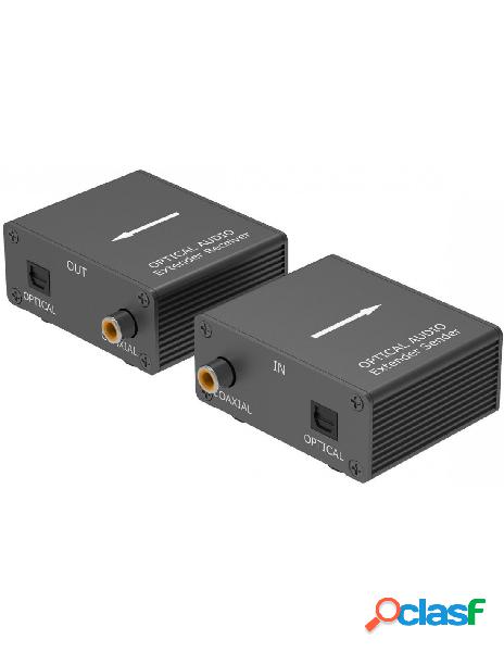 Propart - kit tx-rx extender audio toslink spdif, 100mt utp,