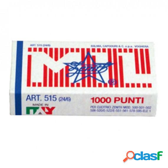Punti 515 - 24/6 - acciaio naturale - metallo - Zenith -