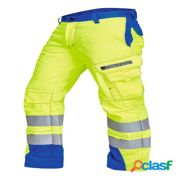 ROFA - Pantaloni multinorma VIS-LINE giallo / blu pervinca