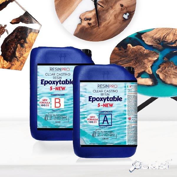 Resina Epossidica Atossica per Tavoli Epoxytable 5-FIVE-