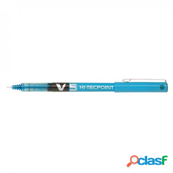Roller Hi Tecpoint V5 - punta 0,5 mm - azzurro - Pilot
