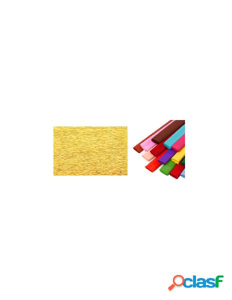 Rotolo di carta crespata 180gr colore giallo - confezione da