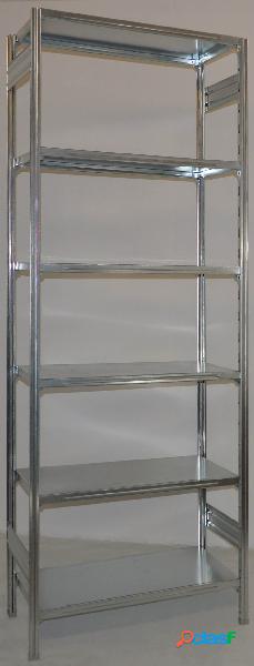 SCAFFALATURA da magazzino Zincata cm. 80x50x300h
