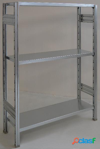 SCAFFALATURA metallica da magazzino Zincata cm. 100x30x150h