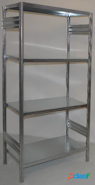 SCAFFALE metallico da magazzino Zincata cm. 91x50x180h