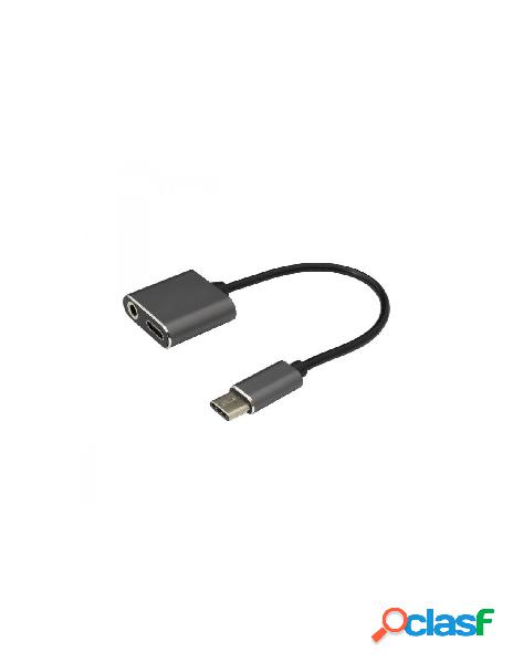 Sbox - adattatore da usb-c&trade a usb pd + audio 3.5 mm per