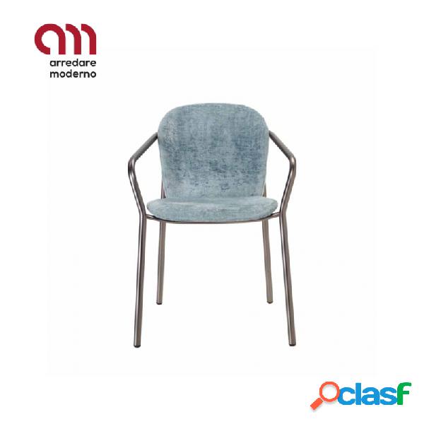 Sedia Finn Scab Design con braccioli