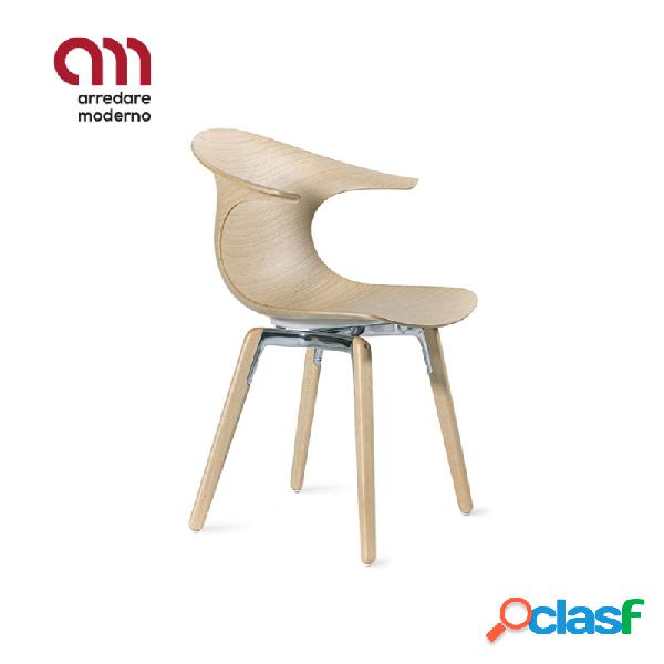 Sedia Loop 3D Wood wooden legs Infiniti Design