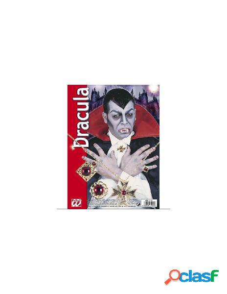 Set dracula (catena con medaglione, 2 anelli)