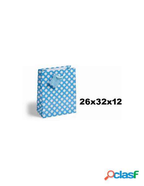 Shopper pois 26x32,5x12,7 cm.