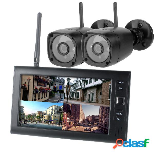 Sistema di sicurezza wireless fotografica DVR Kit monitor a