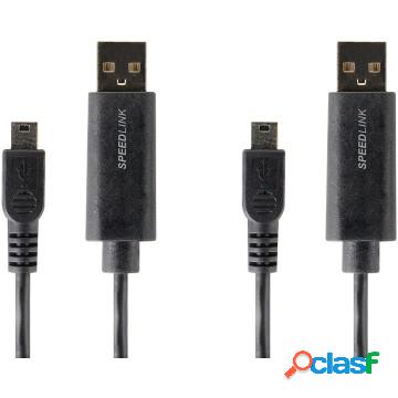 Stream play & charge - cavo usb per ps3 nero